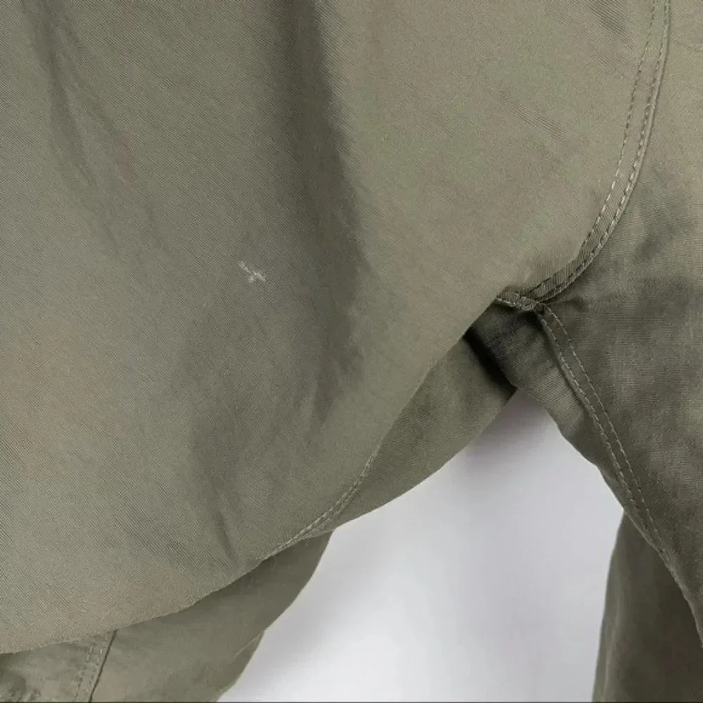 The North Face Olive Green Nylon Cargo Performance Shorts Sz XL Men's